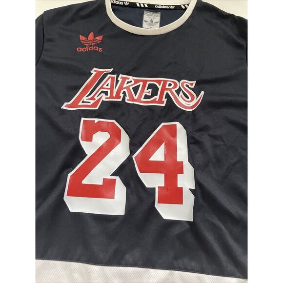 Los‎ Angeles Lakers Kobe Bryant #24 Adidas Hardwood Classics Shirt Jersey Medium - Picture 3 of 13